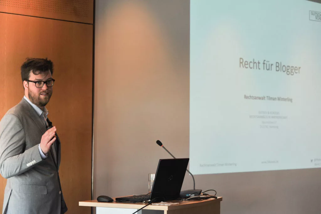 Rechtsanwalt Tilman Winterling Vortrag